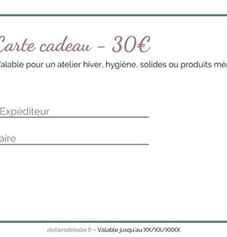 Carte cadeau 30€