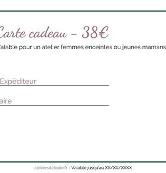 Carte cadeau 38€